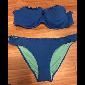 Blue victoria secret bathingsuit